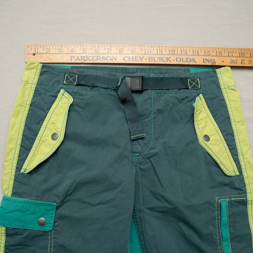 Colorblock Green Cargo Jogger Pants - Unbranded - Picture 3 of 9